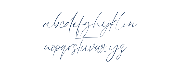 London Signature Italic Lowercase