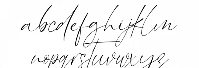 London Signature Italic Font LOWERCASE