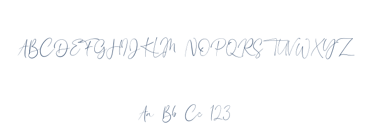 London Signature Font Preview