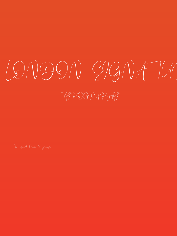 London Signature Poster