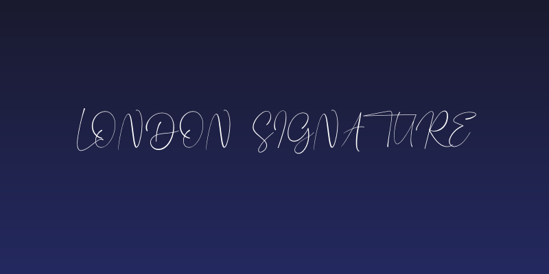 London Signature Social Header