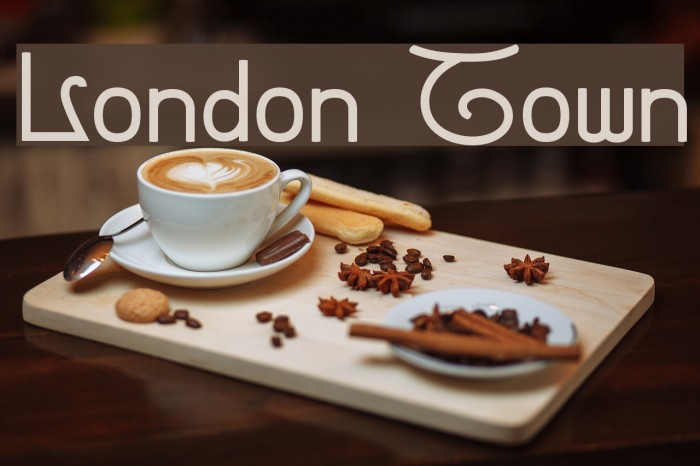London Town Font examples