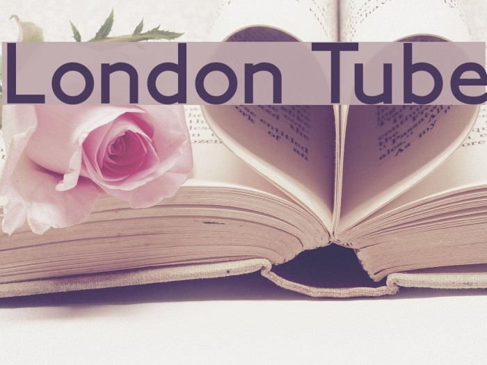 London Tube Font examples