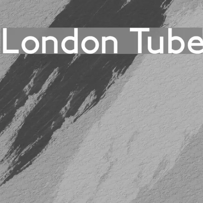 London Tube Font examples