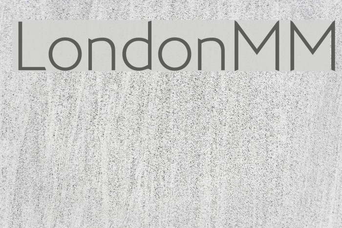 LondonMM Font examples
