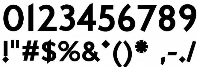 LondonTwo Font OTHER CHARS