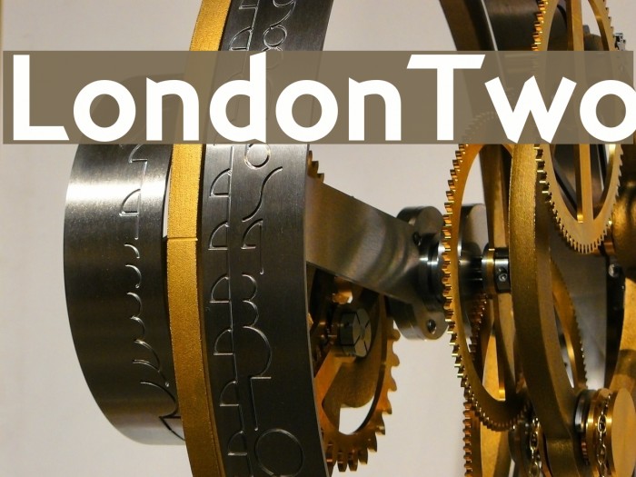 LondonTwo Font examples