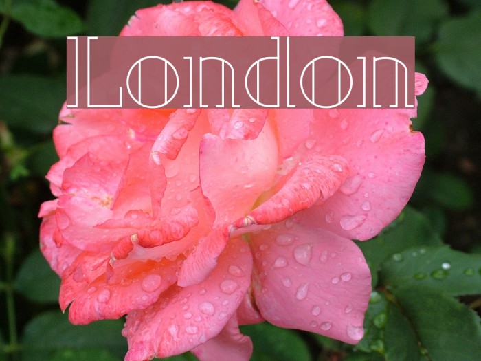 London Font examples