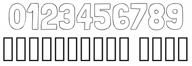 Londrina Outline Regular フォント その他の文字