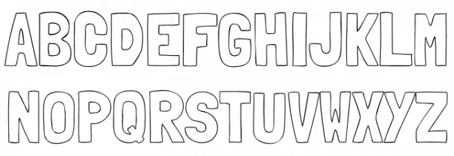 Londrina Outline Regular Font UPPERCASE