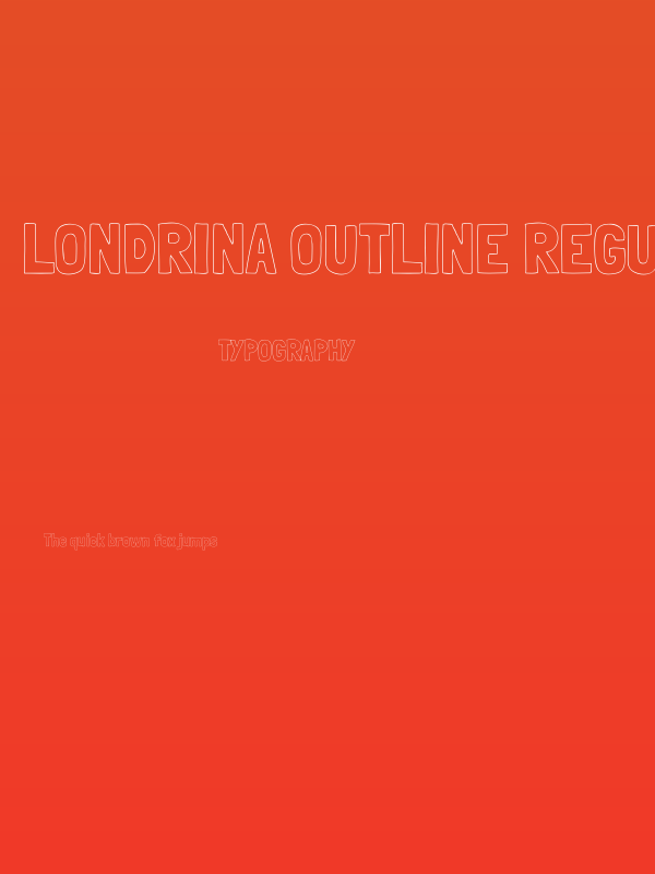 Londrina Outline Regular Poster
