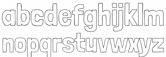 Londrina Outline Regular フォント 小文字