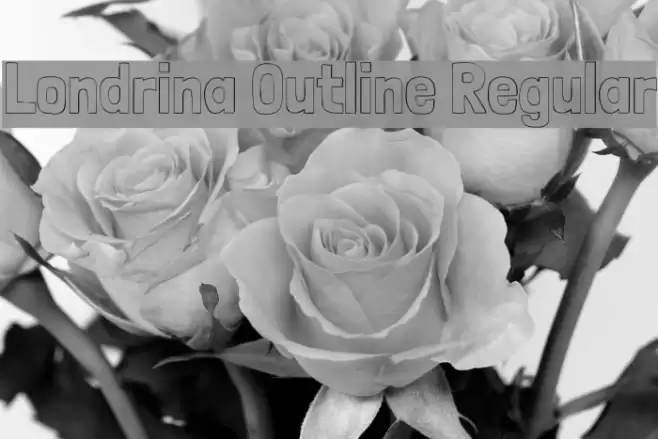 Londrina Outline Regular Font examples