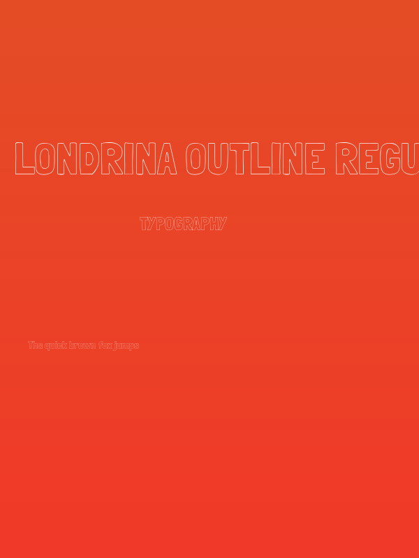 Londrina Outline Regular Poster