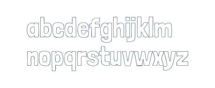 Londrina Outline Regular Lowercase