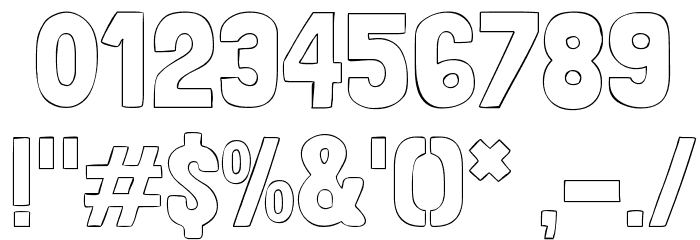 Londrina Outline Font OTHER CHARS