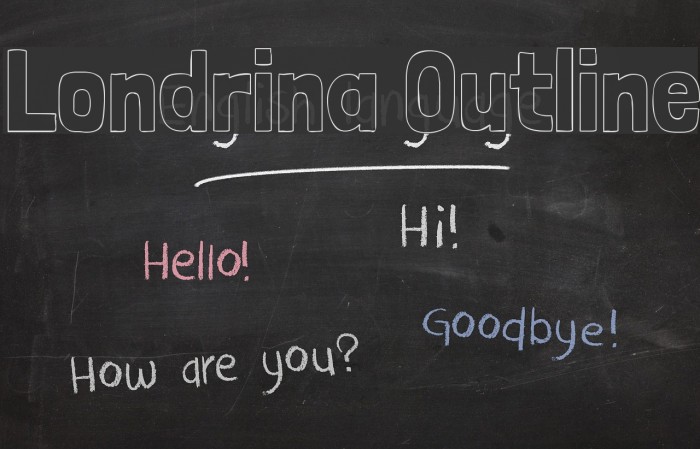 Londrina Outline Font examples