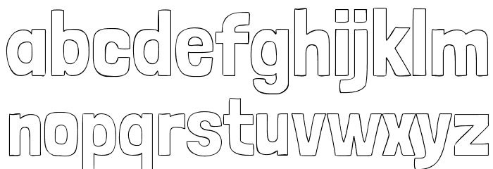Londrina Outline Font LOWERCASE