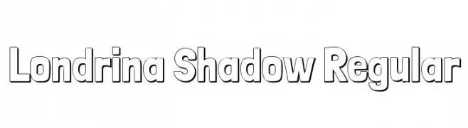 Londrina Shadow Regular  Frei Schriftart Herunterladen