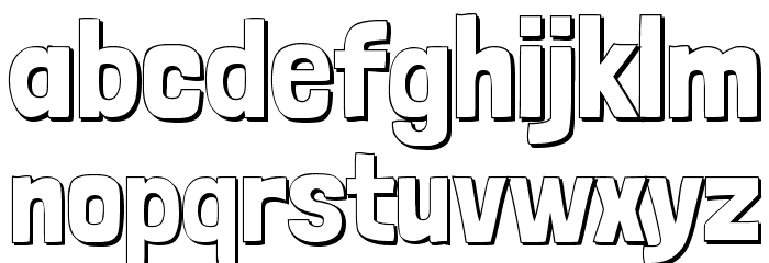 Londrina Shadow Regular Font LOWERCASE