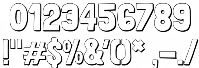 Londrina Shadow Font OTHER CHARS