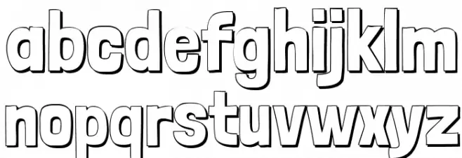 Londrina Shadow फ़ॉन्ट लोअरकेस