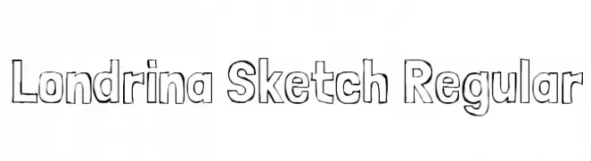 Londrina Sketch Regular  Frei Schriftart Herunterladen