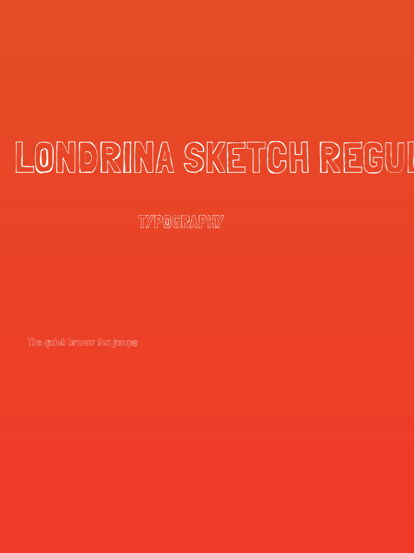 Londrina Sketch Regular Poster