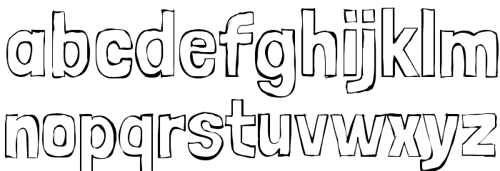 Londrina Sketch Regular Font LOWERCASE