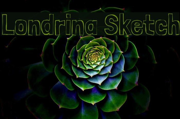 Londrina Sketch Fonte examples