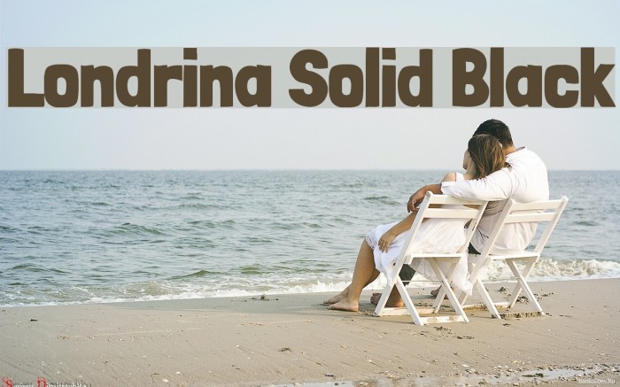 Londrina Solid Black Caratteri examples