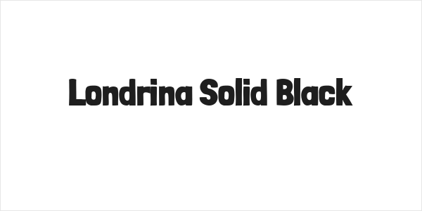 Londrina Solid Black Logo