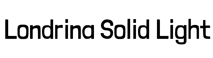 Londrina Solid Light  免费字体下载