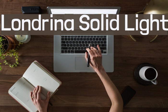 Londrina Solid Light Font examples
