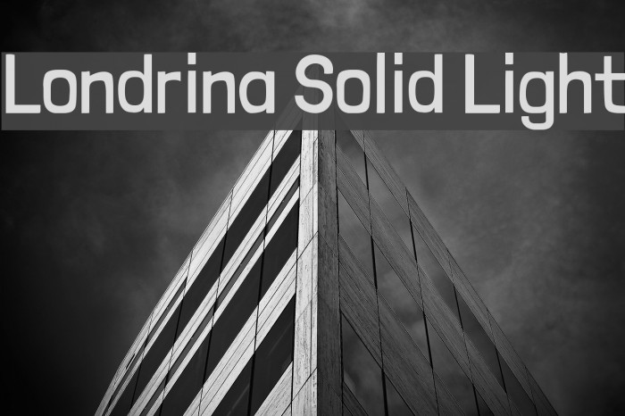 Londrina Solid Light Font examples