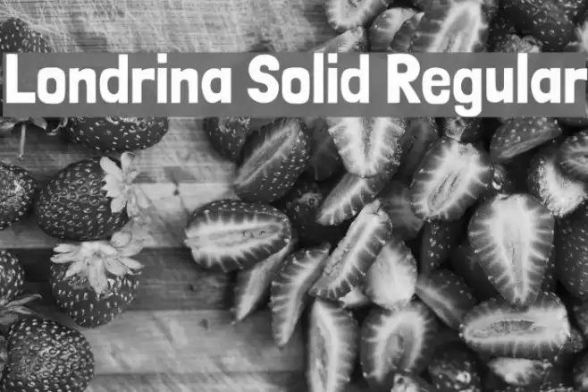 Londrina Solid Regular Font examples