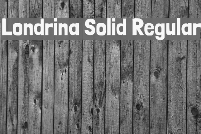 Londrina Solid Regular Font examples