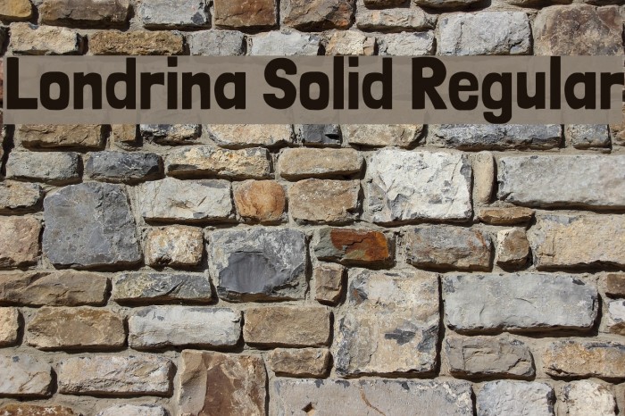 Londrina Solid Regular Font examples