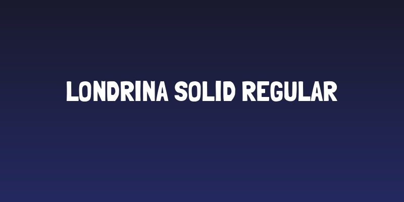 Londrina Solid Regular Social Header