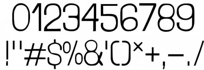 Londrina Solid Thin Font OTHER CHARS