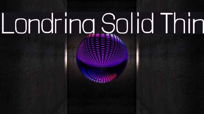 Londrina Solid Thin Font examples