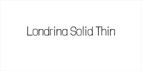 Londrina Solid Thin Logo