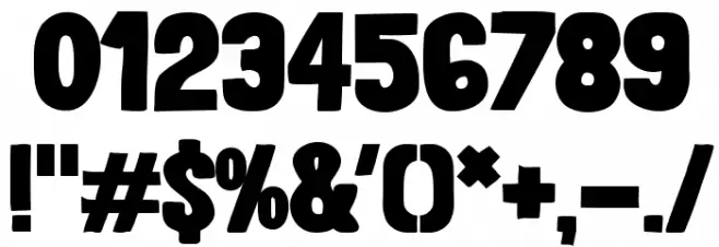 LondrinaBlack-Regular Font OTHER CHARS