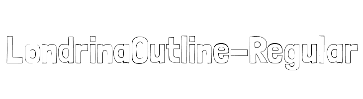 LondrinaOutline-Regular  font caratteri gratis