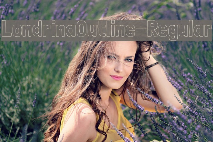 LondrinaOutline-Regular Caratteri examples