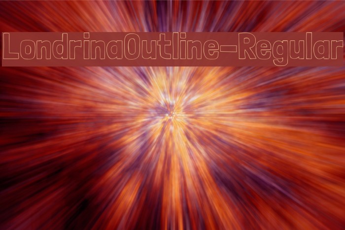 LondrinaOutline-Regular Caratteri examples