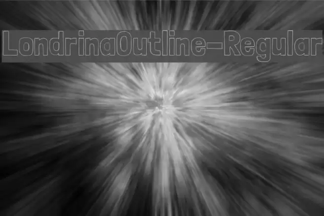 LondrinaOutline-Regular Caratteri examples