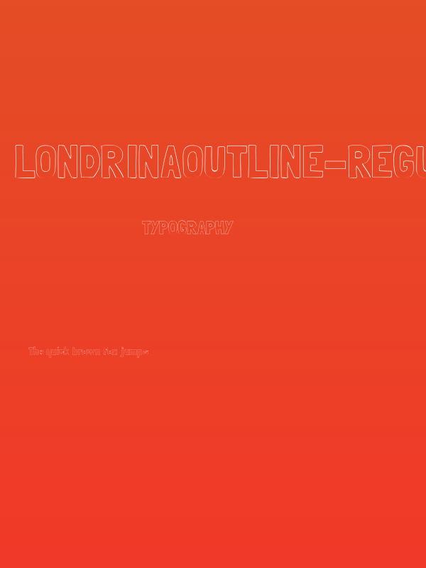 LondrinaOutline-Regular Poster