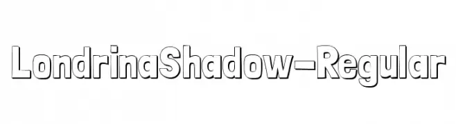 LondrinaShadow-Regular  font caratteri gratis