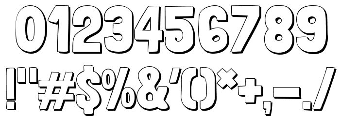 LondrinaShadow-Regular Font OTHER CHARS